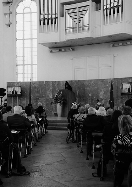 Gedenkwort des Primas der Armenischen Kirche während der Gedenkveranstaltung 2023 (Foto: Wilhelm Schultze)